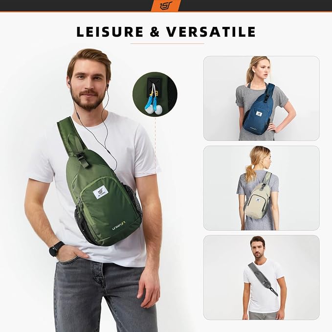 SKYSPER Sling Bag RFID Crossbody Sling Backpack Cross Body Shoulder Bag Travel - Image 6
