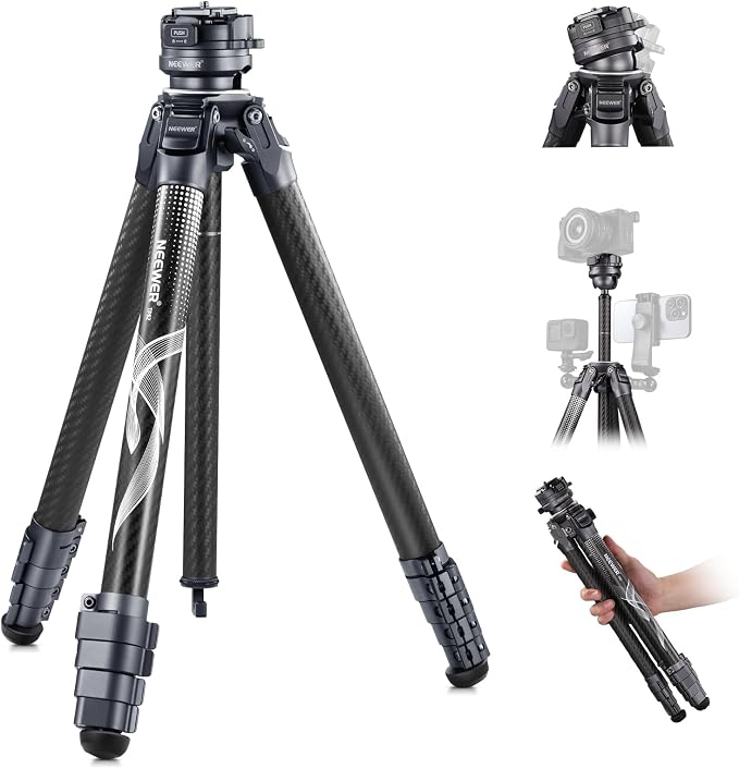 NEEWER LITETRIP LT32 62" Travel Tripod Carbon Fiber by Neewer
