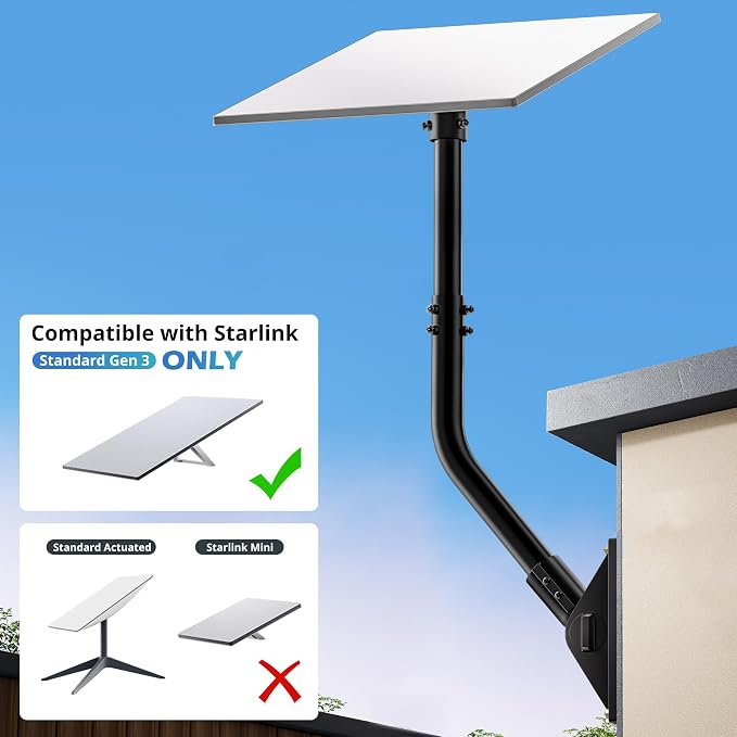 UBeesize Starlink Mount Gen 3, Starlink Pole Mounts - Image 2