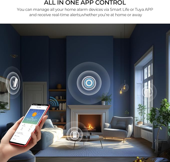 PGST Wireless Alarm System for Home Security, DIY WiFi Alarm Siren Systems - Image 4