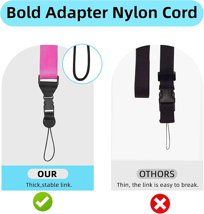 Adjustable Shoulder Strap:Comfortable iPad Strap Nylon Neck Lanyard - Image 3