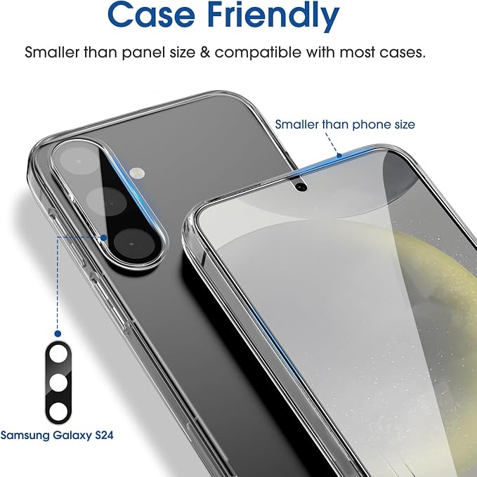 amFilm Auto-Alignment OneTouch for Samsung Galaxy S24 6.2" Screen Protector + - Image 6