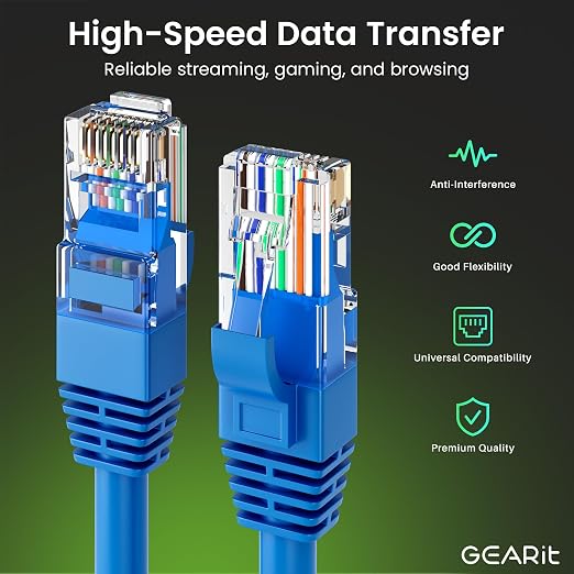 GEARit Cat 6 Ethernet Cable CCA LAN Network Cord, Network Cable - Image 5