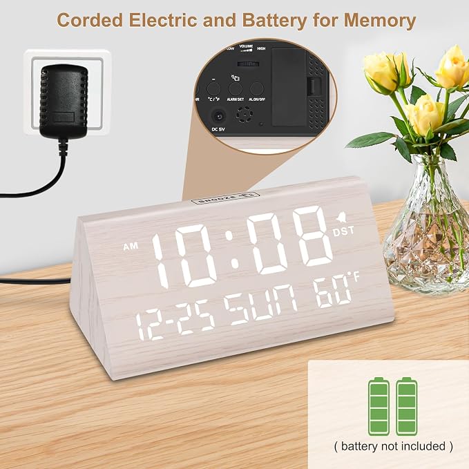 DreamSky Digital Alarm Clocks for Bedrooms - Image 2