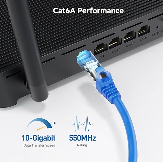 Cable Matters 10Gbps Snagless Shielded Cat 6A Ethernet Cable - 25ft - Image 4