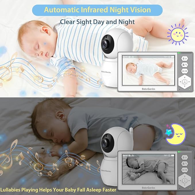 Baby Monitor with 4 Cameras Standby - Image 3