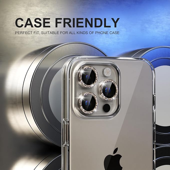 Choiche Compatible for iPhone 15 Pro/iPhone 15 Pro Max Camera Lens Protector - Image 4