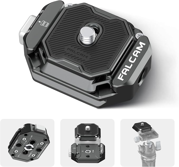 ULANZI F38 Multi-Hole Camera Quick Release Plate Kit, w 1/4" to 3/8" Screw by ulanzi