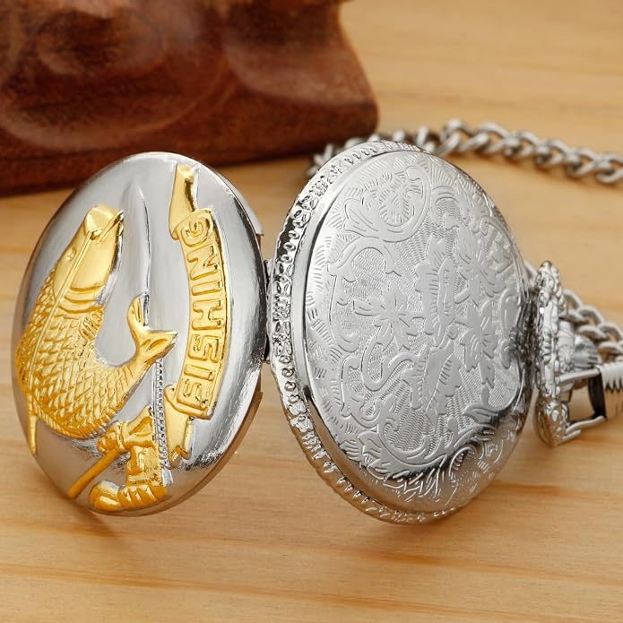 Men's Pocket Watch, Arabic Digital Dial Pocket Watches - Image 5