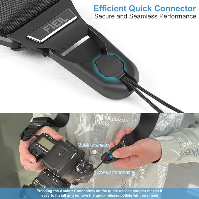 FIEIL Camera Strap with Quick Release Plate, Universal Camera Strap with Quick - Image 5