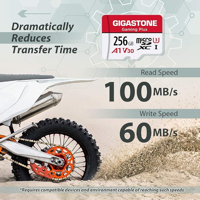 【for Switch 1 Only】 GIGASTONE 256GB Micro SD Card, Gaming Plus, Nintendo-Switch - Image 2
