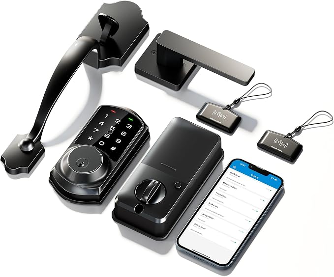 Veise VE06-H Smart Front Door Lock Set, App Control, Keyless Entry Deadbolt - Image 9
