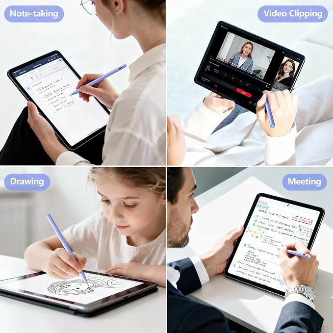 JAMJAKE Stylus Pen for iPad 6th-11th Generation-2X Fast Charge Active Pencil - Image 7