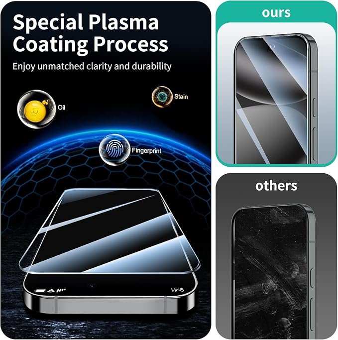 3+3+1-Pack, Screen Protector and Camera Lens Protector - Image 6