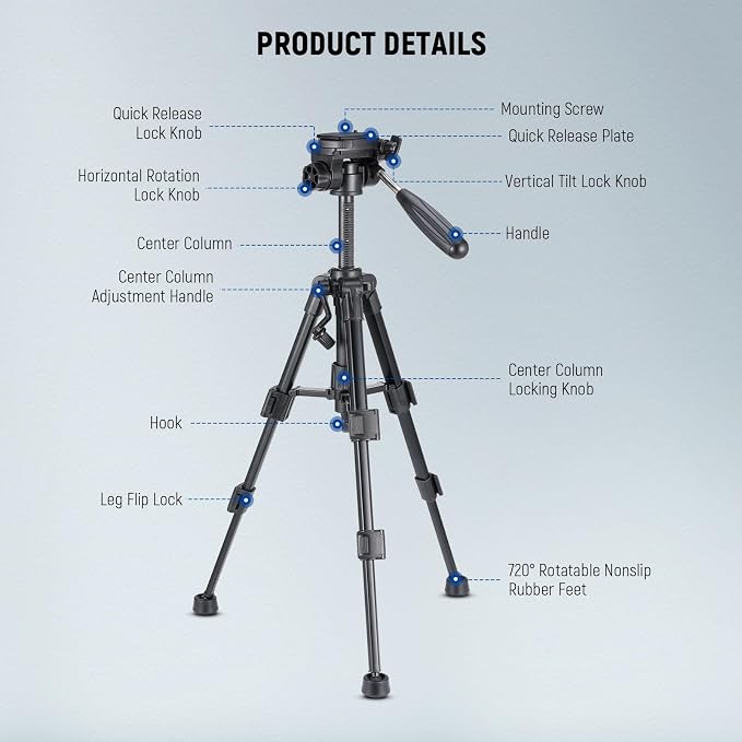 NEEWER Basic Mini Desk Tripod for Camera - Image 7