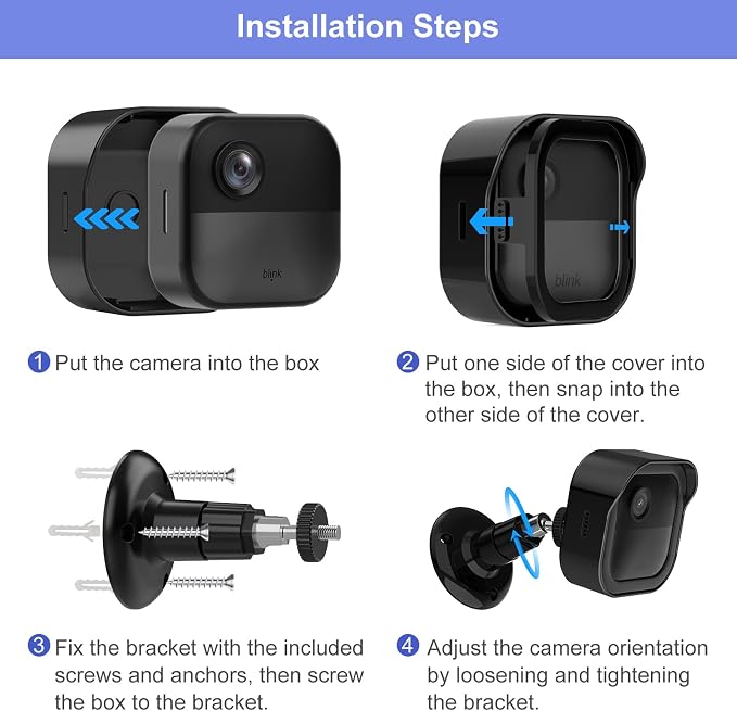Wall Mount for Blink Outdoor 4th Gen and 3rd Gen, 4 Pack Weatherproof - Image 8