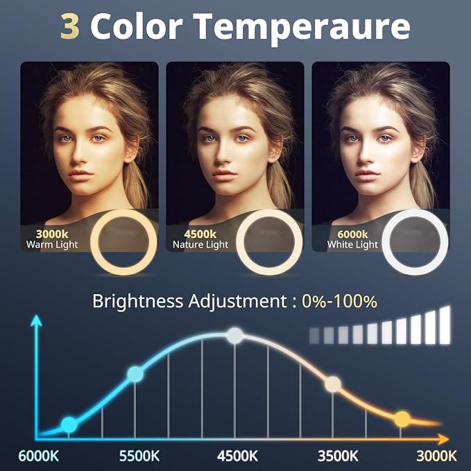 UBeesize 12” RGB Selfie Ring Light - Image 2