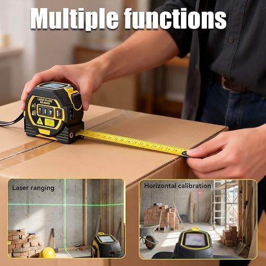 3-in-1 Laser Tape Measure, Digital Tape Measure - Image 7