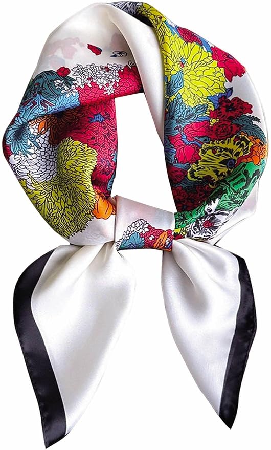 Silky Scarf for Women Lightweight Satin Bandanas Neck Hair Wrap For Sleeping by OnllhNiceScarfForWomen