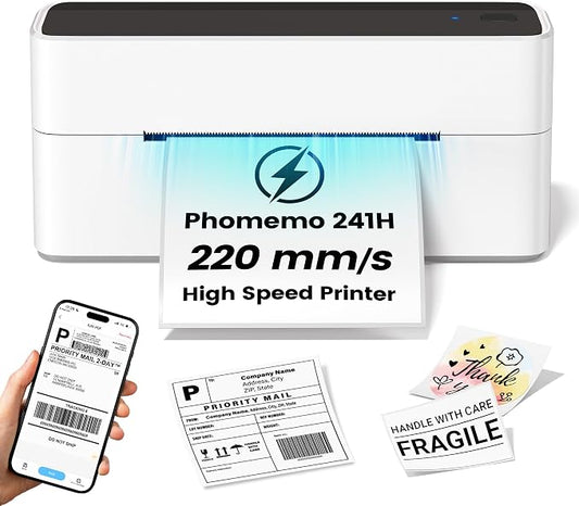 Phomemo High-Speed Shipping Label Printer 220mm/s by Phomemo