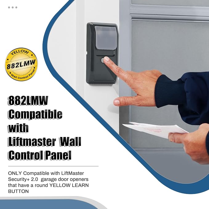 for liftmaster 882LMW Multi-Function Wall Control Panel - Image 2