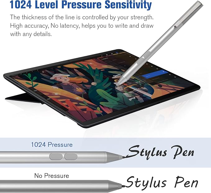 Stylus Pen for HP with 1024 Pressure Sensitivity & 2500hr Battery Life - Image 3