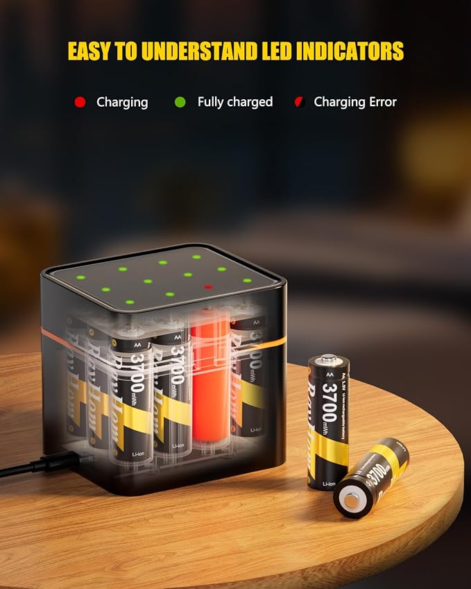 Rechargeable AA Lithium Batteries - Image 5