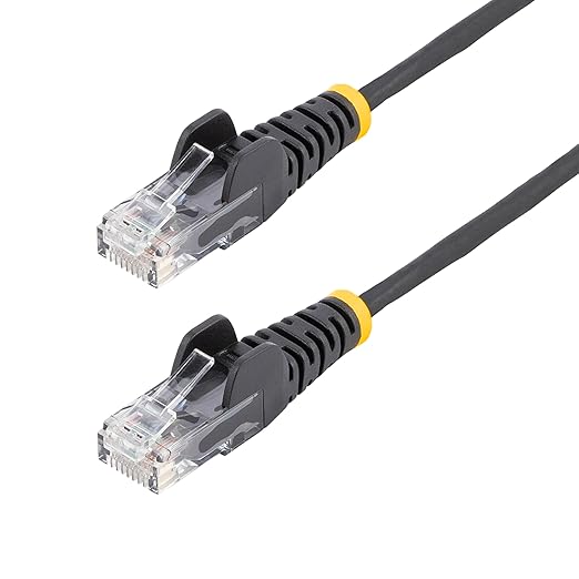 StarTech.com 20ft Black Slim CAT6 Ethernet Cable, Snagless RJ45, 28AWG Pure by StarTech