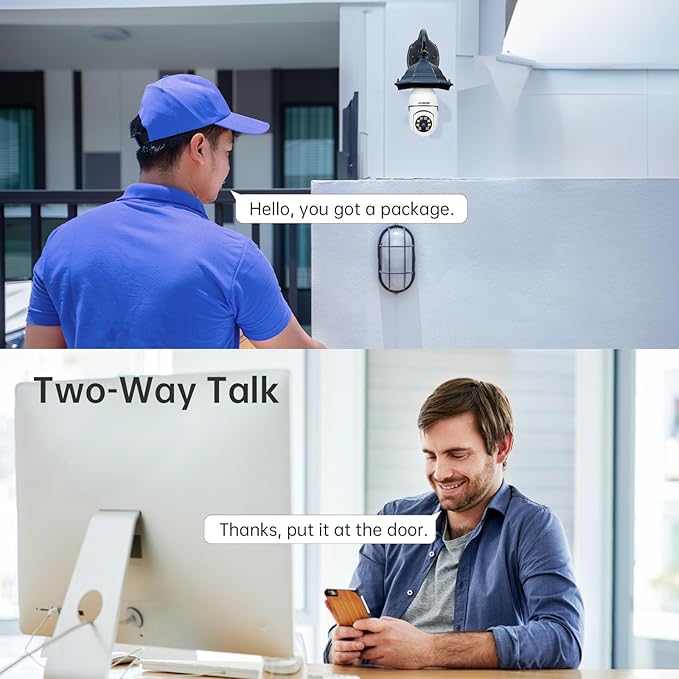 WESECUU Light Bulb Security Camera -5G& 2.4GHz WiFi 2K Security Cameras - Image 6