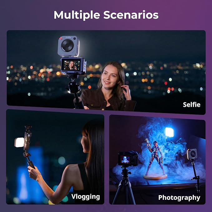 SMALLRIG P108 Neo Mini RGBWW Video Light, Portable Camera Light - Image 8