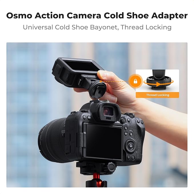 K&F CONCEPT Cold Shoe Action Camera Magnetic Quick Mount Holder, Tripod Mount - Image 3