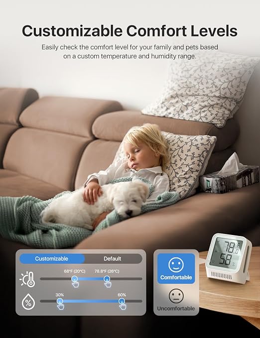 X-Sense WiFi Thermometer Indoor Hygrometer, Digital Temperature Sensor - Image 5