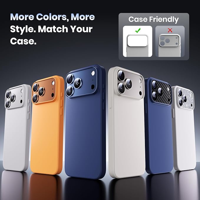 Hoerrye for iPhone 17 Pro Max Camera Lens Protector - Image 6