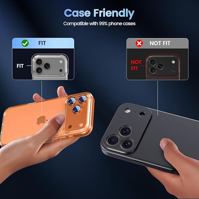 CACOE Camera Lens Protector for iPhone 17 Pro - Image 6