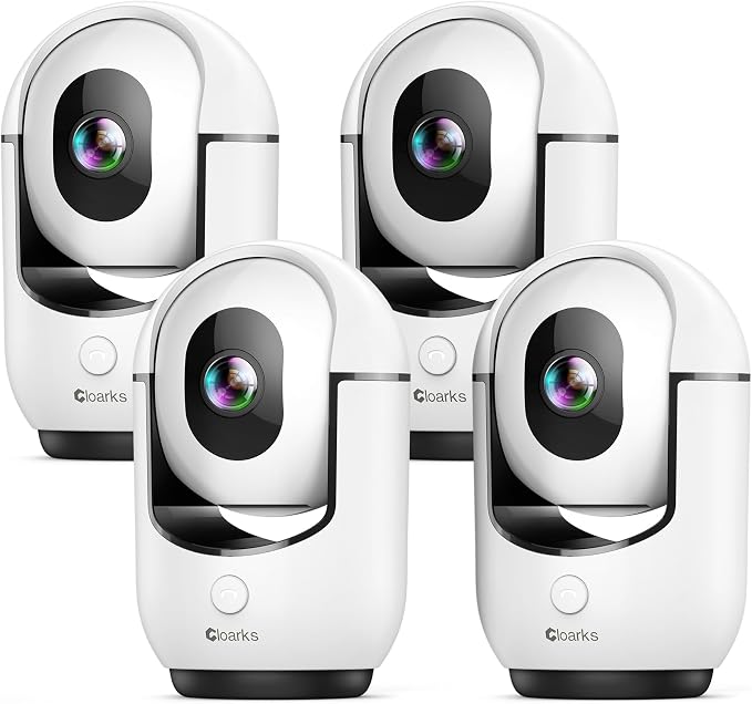 Cloarks 2K Pan/Tilt Security Camera, WiFi Indoor Cameras by Cloarks