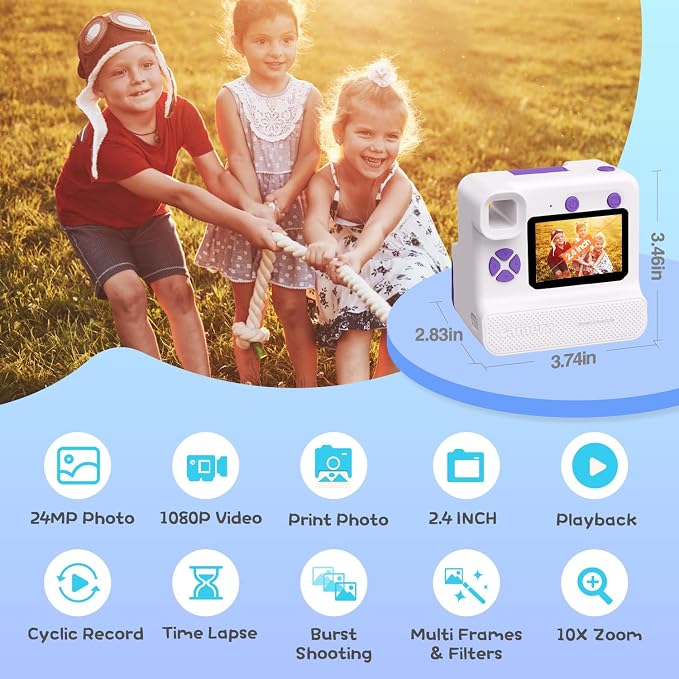 Kids Camera Instant Print, Christmas Birthday Gifts - Image 2