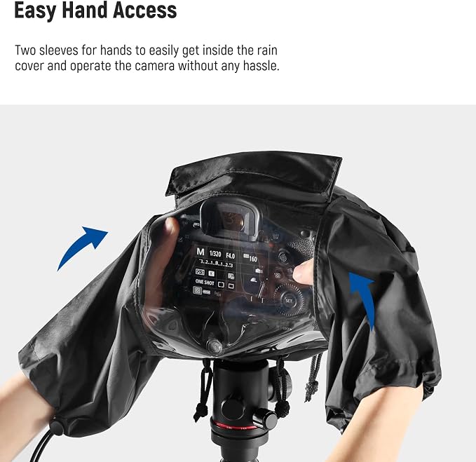 NEEWER Camera Rain Cover, Large Size Durable Nylon Raincoat Compatible - Image 4