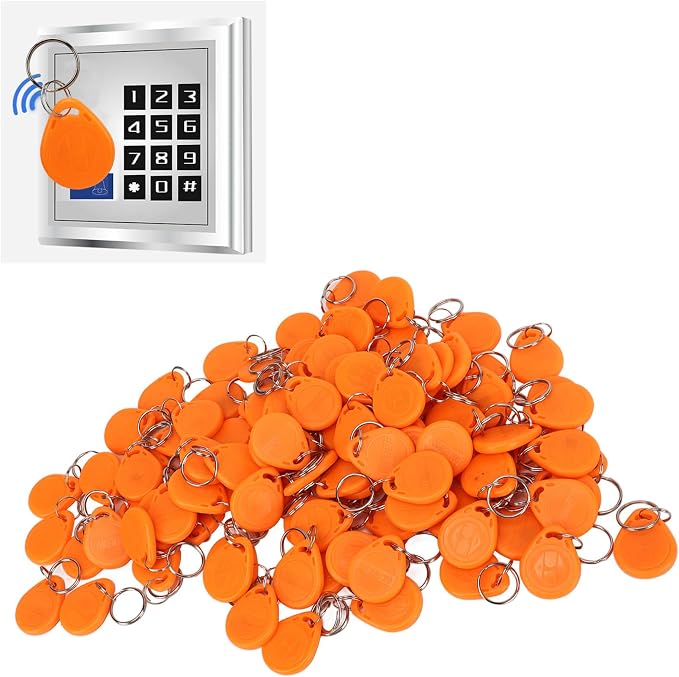 125kHz RFID Key Fob Access Control Tag, Read Only Proximity Keychain, High - Image 2