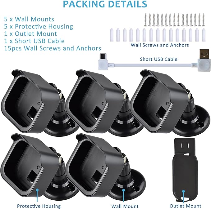 5PACK Blink Outdoor Camera Mount Bracket - Image 7