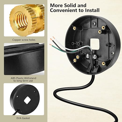 Power Cable and Plug-in Mount for Floodlight Cams Compatible - Image 6