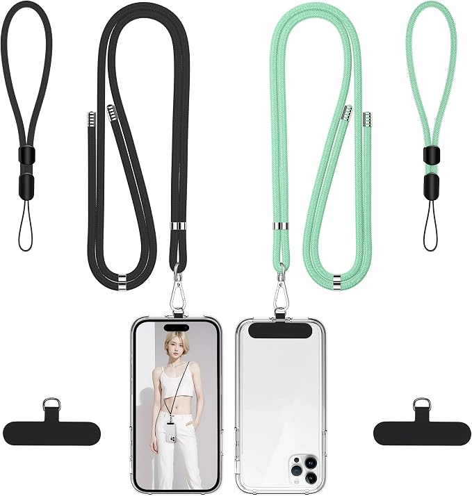 takyu Phone Lanyard, 2 Pack Adjustable Cell Phone Lanyard Crossbody Neck Strap by Takyu