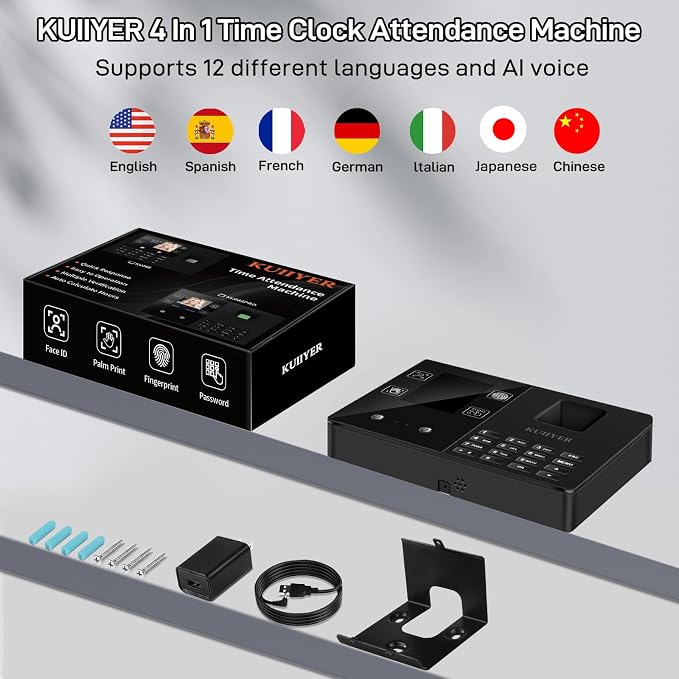 KUIIYER 4 in 1 Employees Time Clocks - Image 9