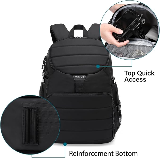 MOSISO Camera Backpack, DSLR/SLR/Mirrorless Camera Bag, Top Quick Access - Image 8