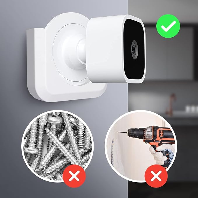 Blink Mini Camera Adhesive Wall Mount Bracket, Strong Adhesive Durable Camera - Image 3
