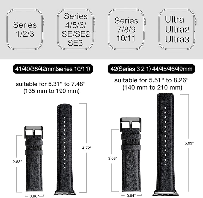 SUNFWR Leather Bands Compatible - Image 5