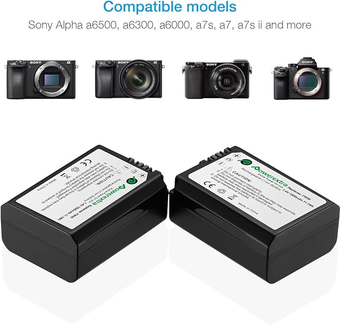 NP-FW50 Battery and Smart LCD Display Dual USB Charger Compatible - Image 4