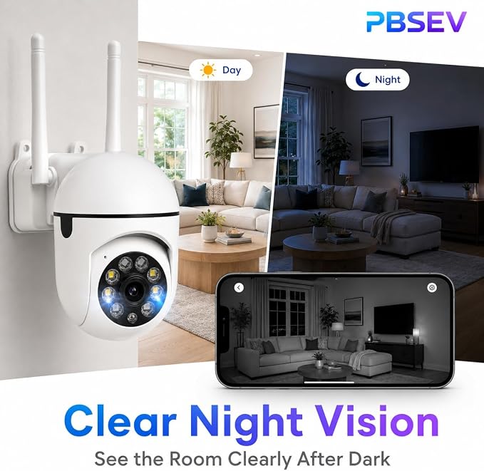 Security Camera Indoor 1080P Wired, Pan/Tilt Control, Two-Way Audio, Easy Setup - Image 5