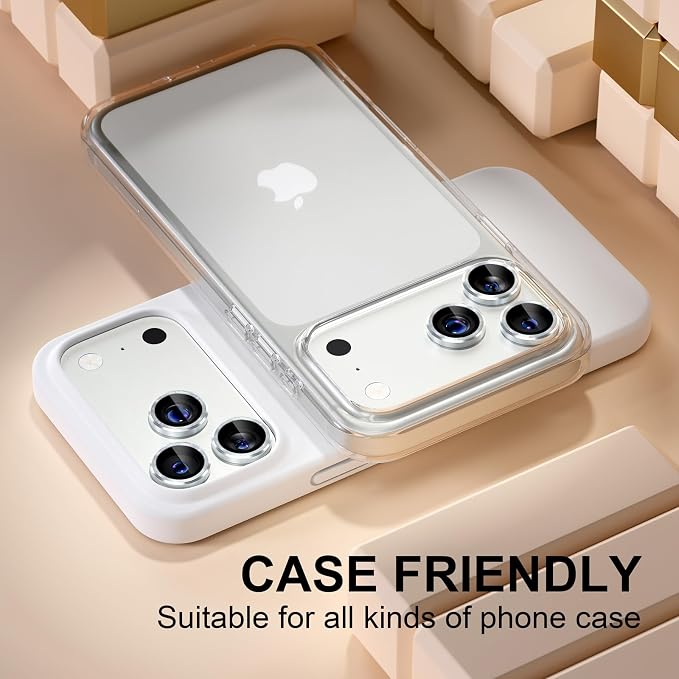 Misea Compatible for iPhone 17 Pro/iPhone 17 Pro Max Camera Lens Protector - Image 5