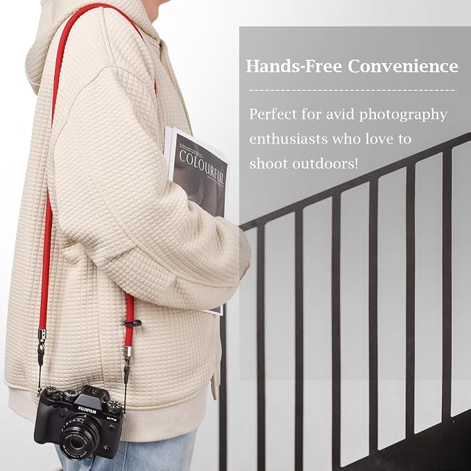 VOVMOEYA Nylon Braided Camera Rope Strap, Camera Neck Shoulder Strap - Image 3