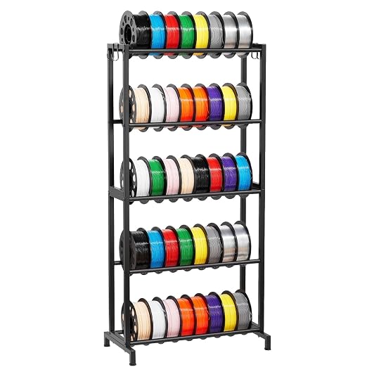 VEVOR 3D Printer Filament Storage Rack, 5 Tier Heavy Duty Storage Shelves - Image 9